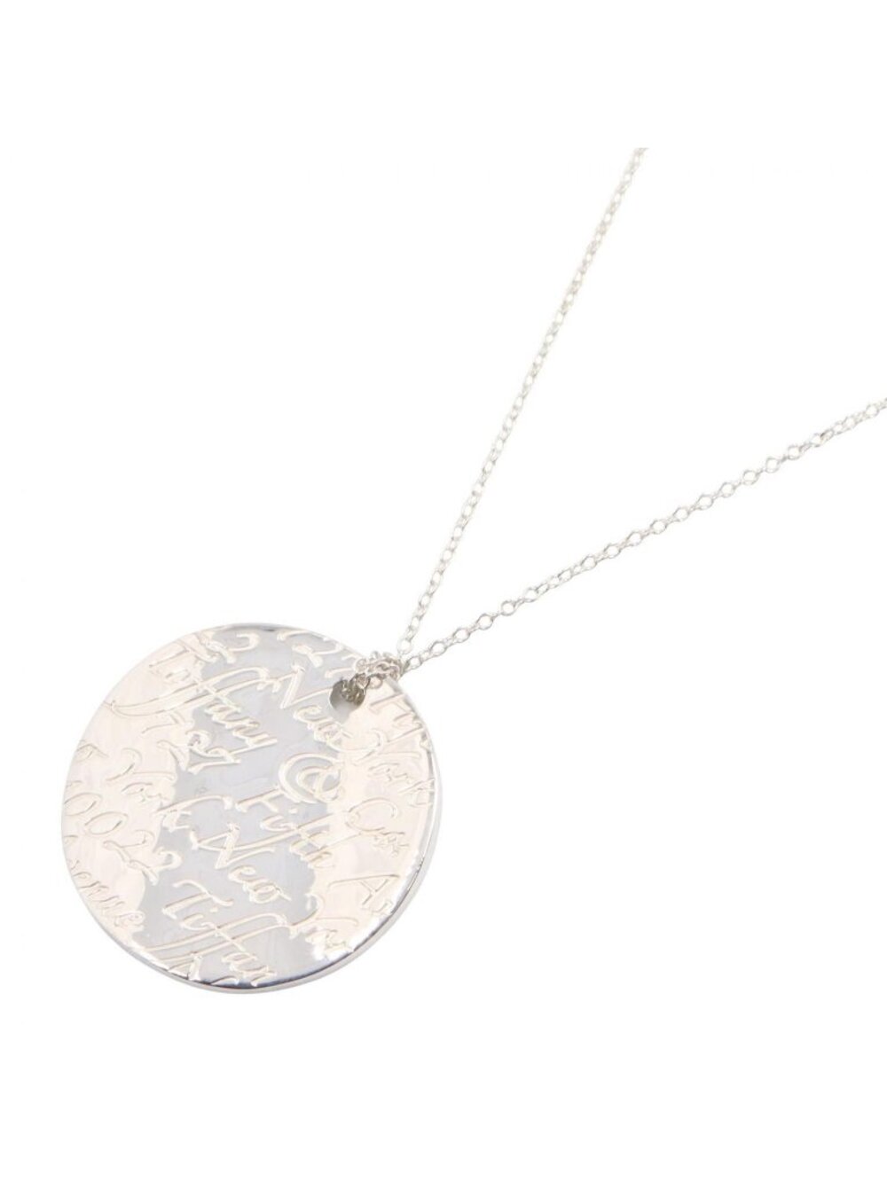 Tiffany & Co Necklace Notes Round 925 Sterling Silver